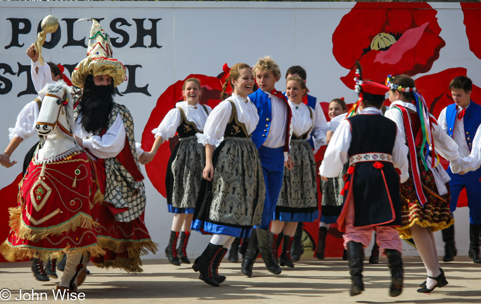 Krakusy is a Polish folk dancing ensemble from Los Angeles, California that performed here in Phoenix, Arizona at the Polish Festival