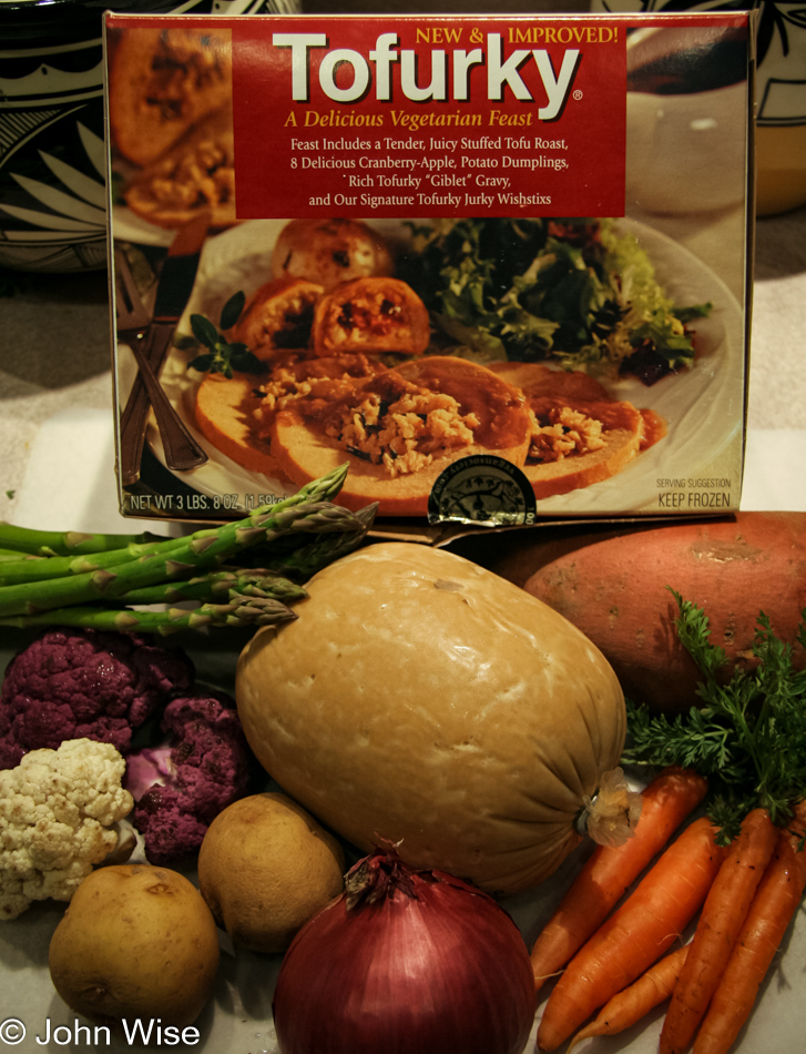 Tofurky dinner in March
