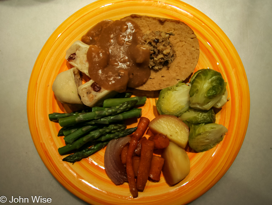 Tofurky dinner in March