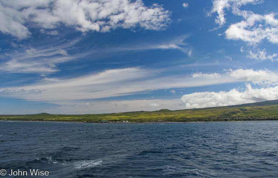 Approaching Kaunakakai, Molokai