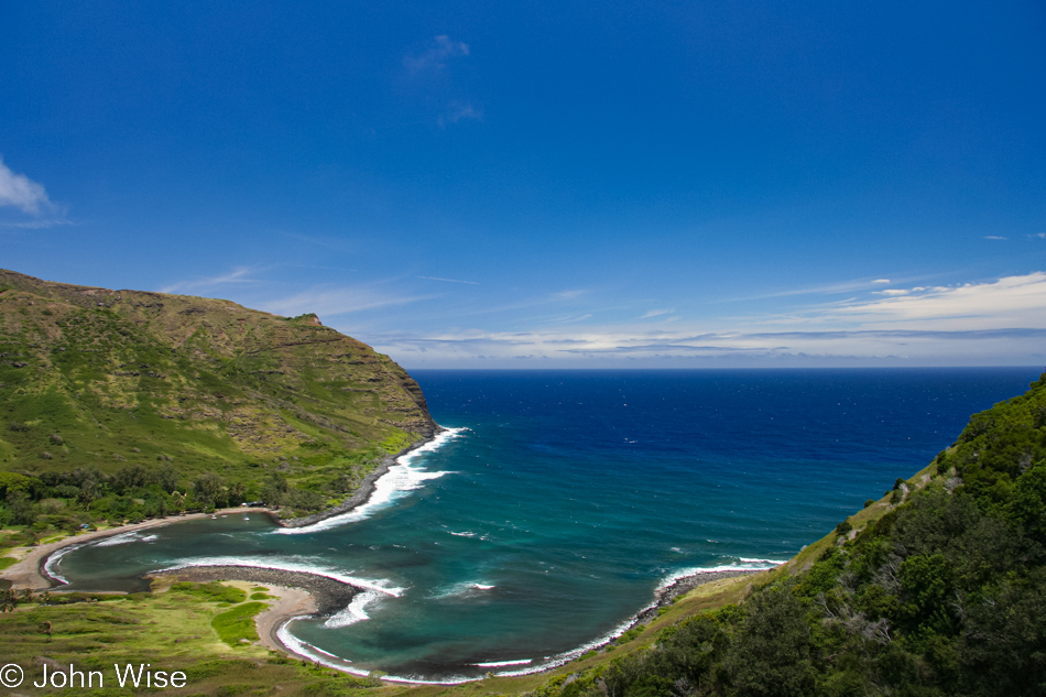 On the road in Molokai, Hawaii