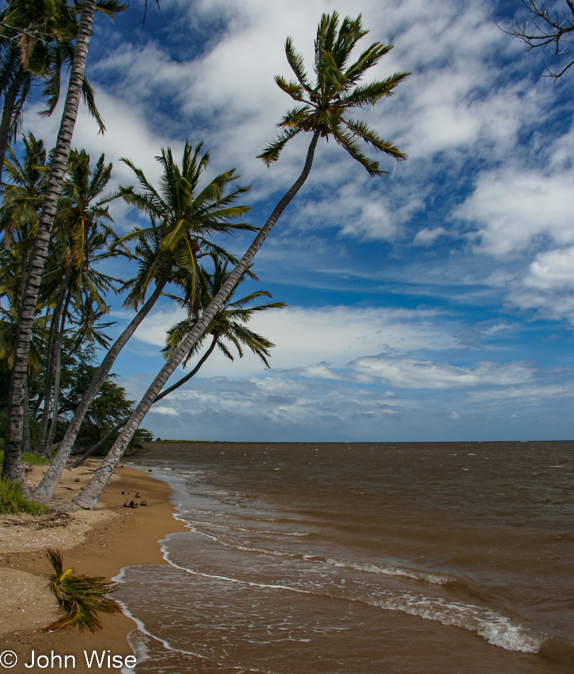 On the shore in Molokai, Hawaii