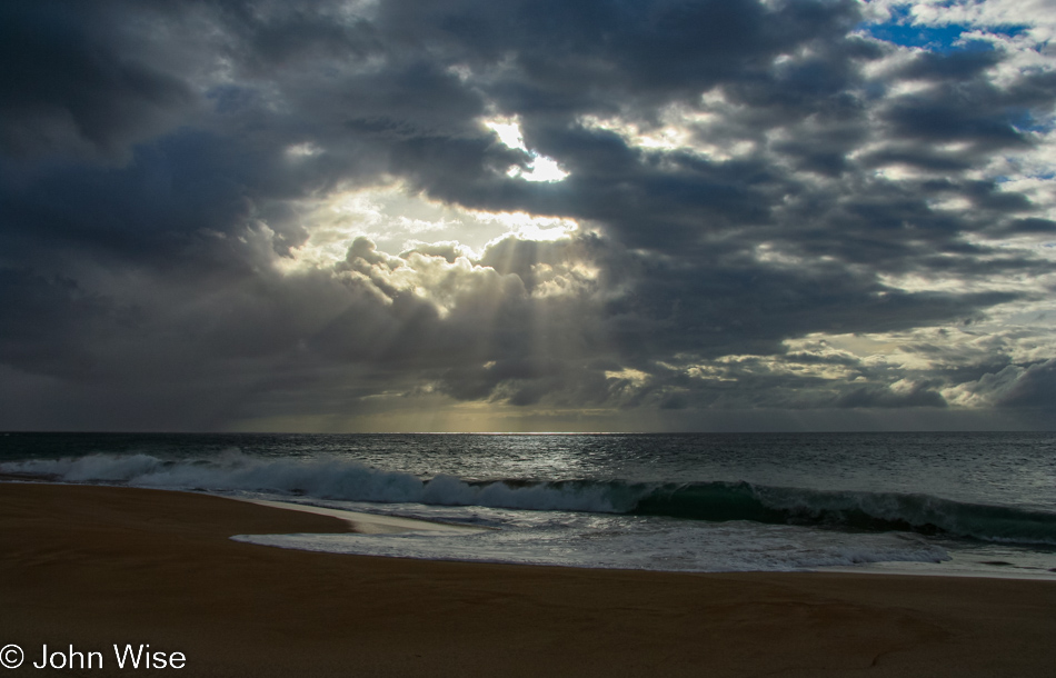 Approaching sunset on Molokai