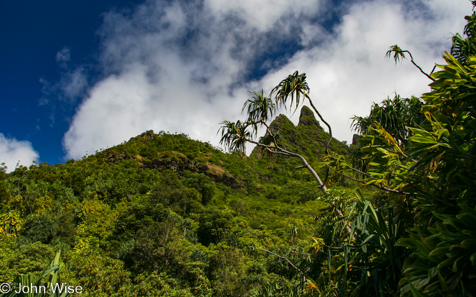 On the Kalalau Trail to the Nā Pali Coast on Kauai, Hawaii