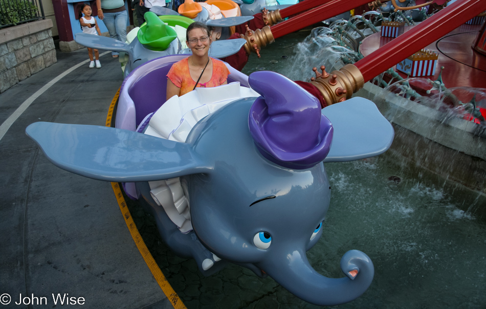 Caroline Wise at Disneyland in Anaheim, California