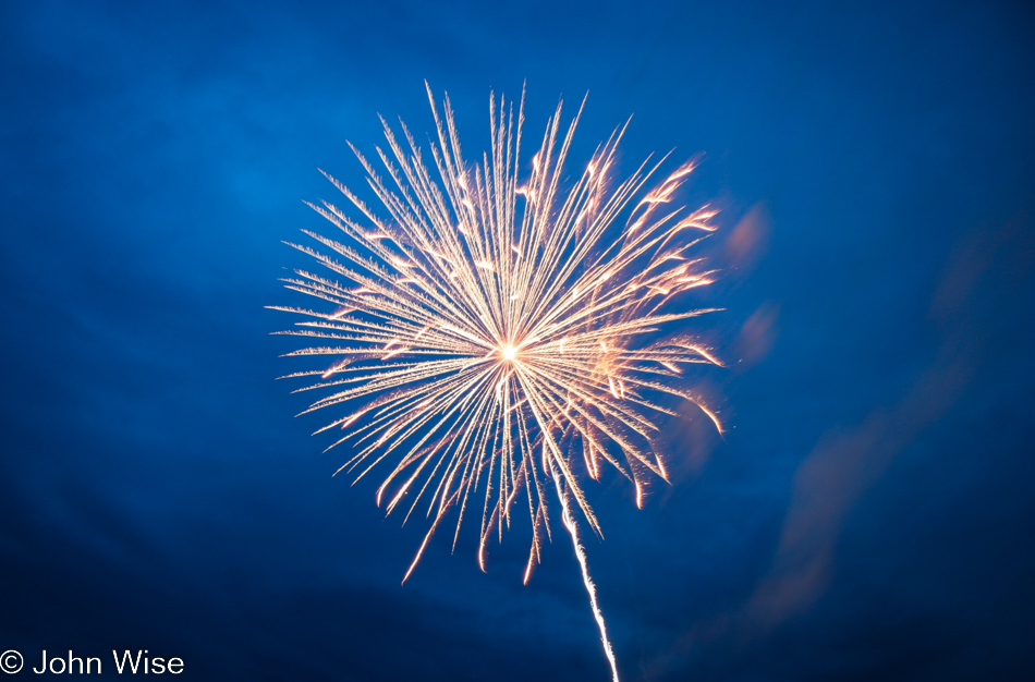 Fireworks in Canadian, Texas