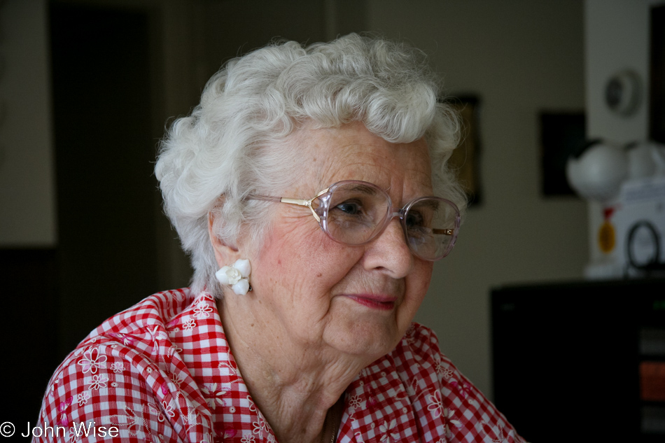 My Aunt Jean Knezetic visiting family in Santa Barbara, California