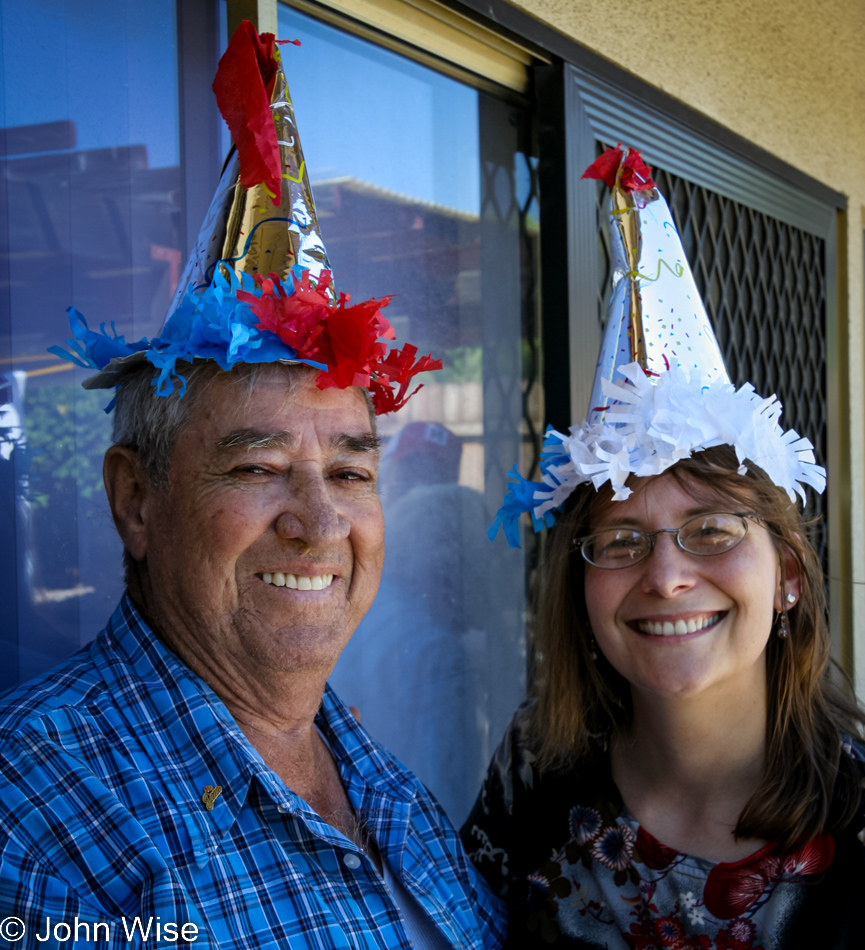 Woody Burns and Caroline Wise in Santa Barbara, California