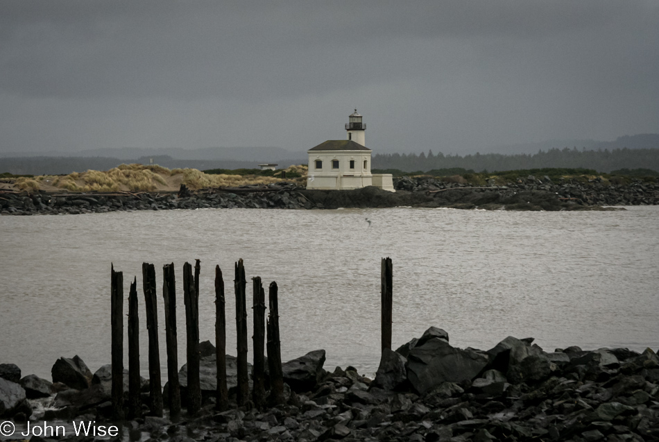 Coquille River Lighthouse at Bullards Beach State Park in Bandon, Oregon
