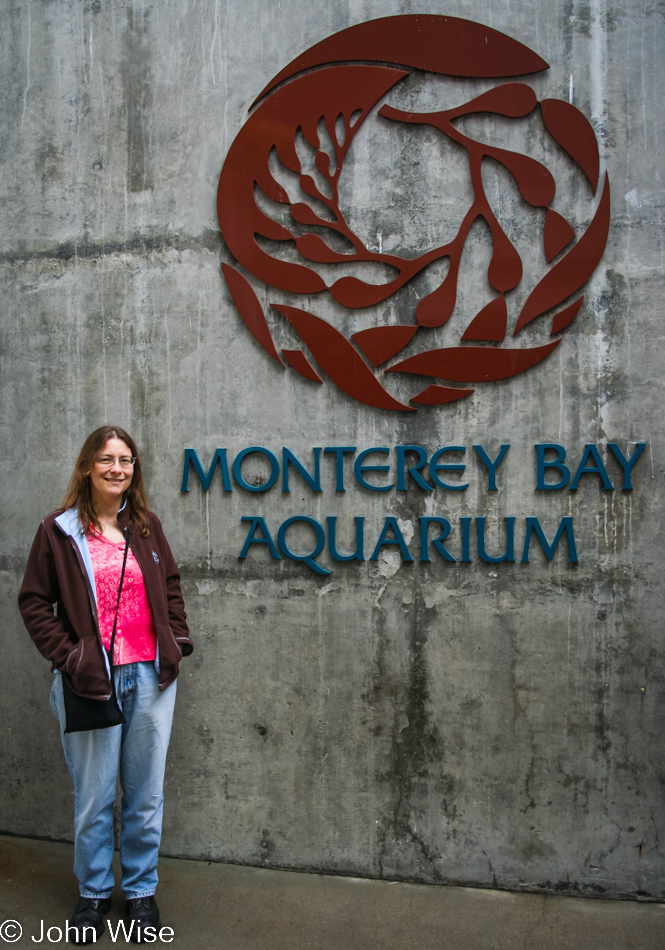 Caroline Wise at Monterey Bay Aquarium in Monterey, California