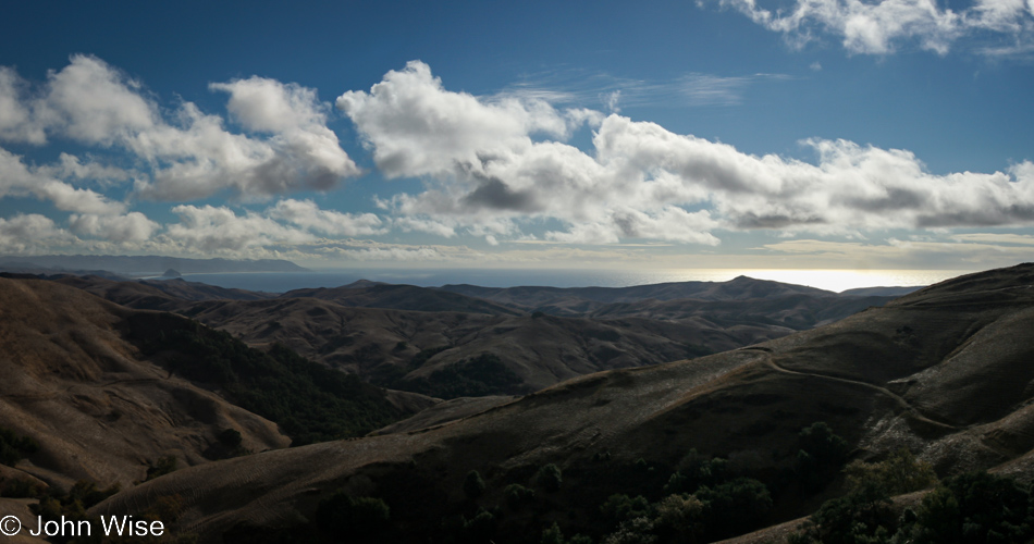 Highway 46 looking west in California.