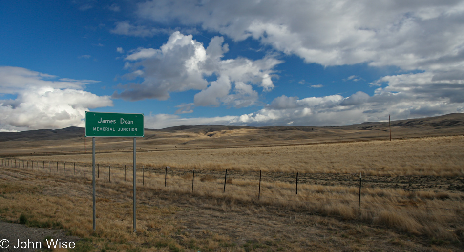 James Dean Memorial Junction in Cholame, California