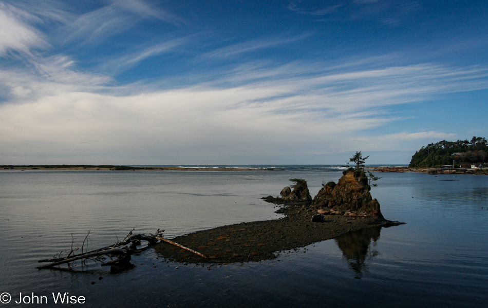 Siletz Bay in Lincoln City, Oregon