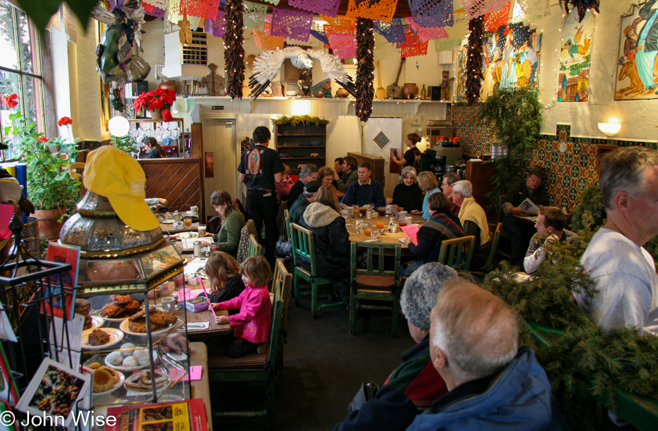 Cafe Pasqual's in Santa Fe, New Mexico