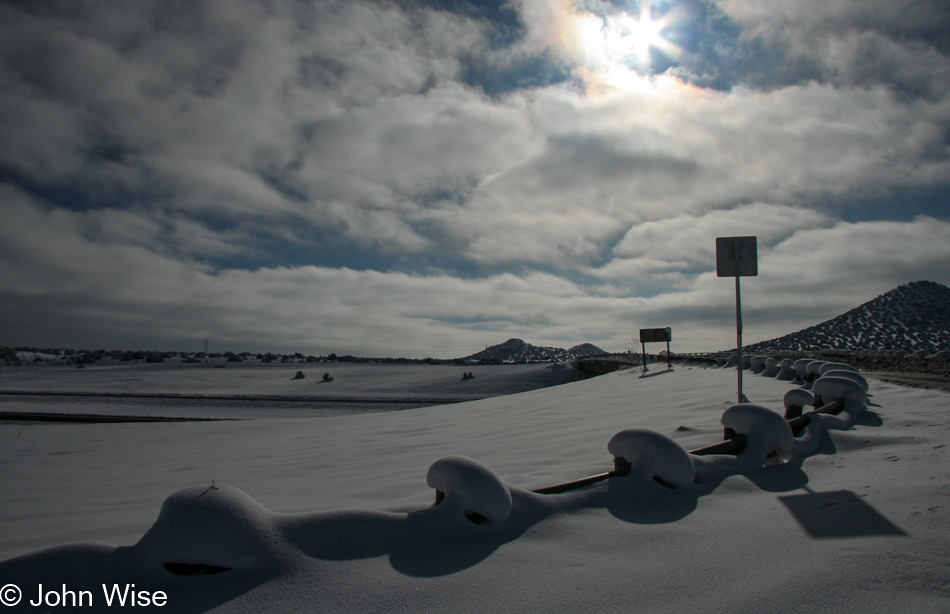 Interstate 25 heading south in New Mexico