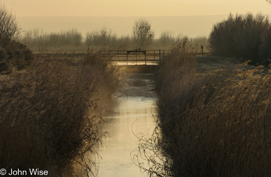 Sunrise at Bosque del Apache National Wildlife Refuge in New Mexico