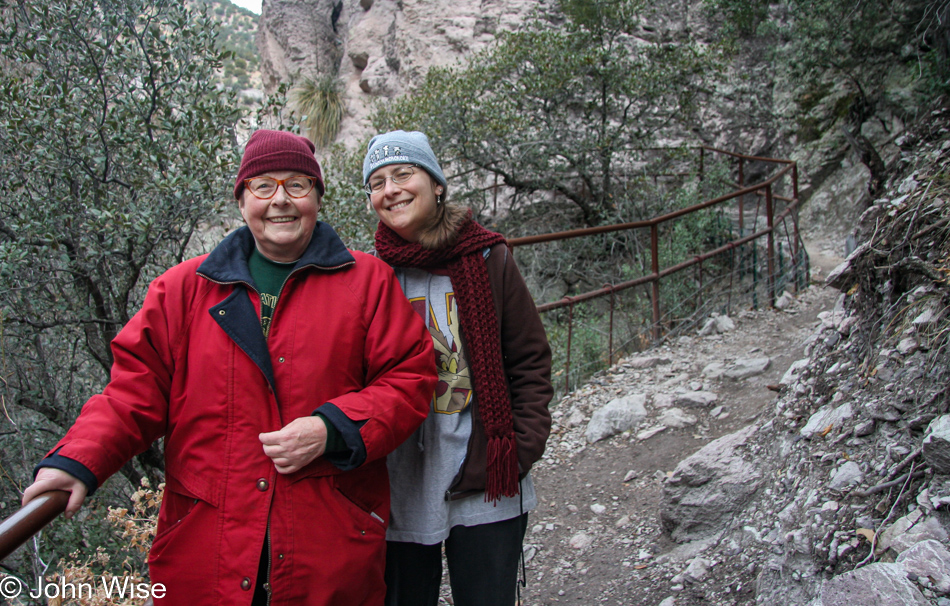 Jutta Engelhardt and Caroline Wise at Catwalk Recreation Area in Glenwood, New Mexico