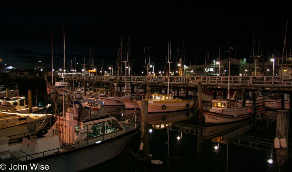 Walking along the bay in San Francisco, California