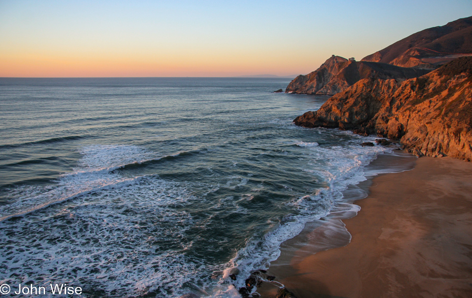 On the Pacific Coast south of San Francisco, California