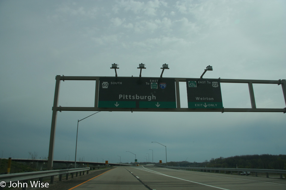 Leaving Pittsburgh, Pennsylvania Airport