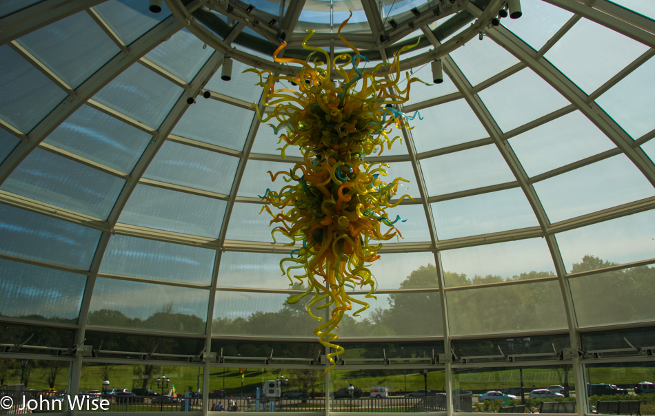 Dale Chihuly glass art at the Phipps Conservatory in Pittsburgh, Pennsylvania