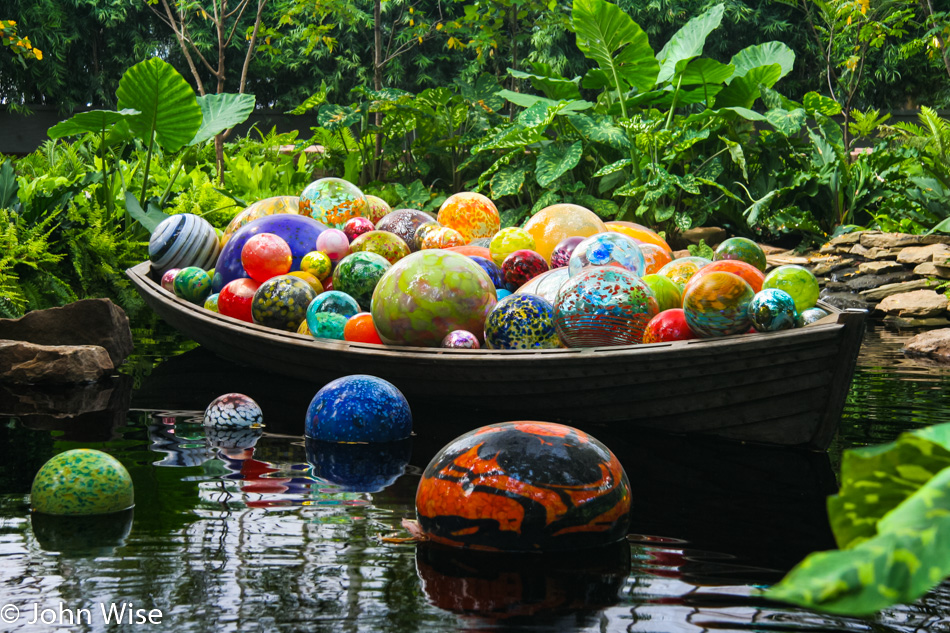 Dale Chihuly glass art at the Phipps Conservatory in Pittsburgh, Pennsylvania