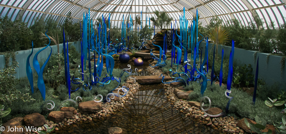 Dale Chihuly glass art at the Phipps Conservatory in Pittsburgh, Pennsylvania