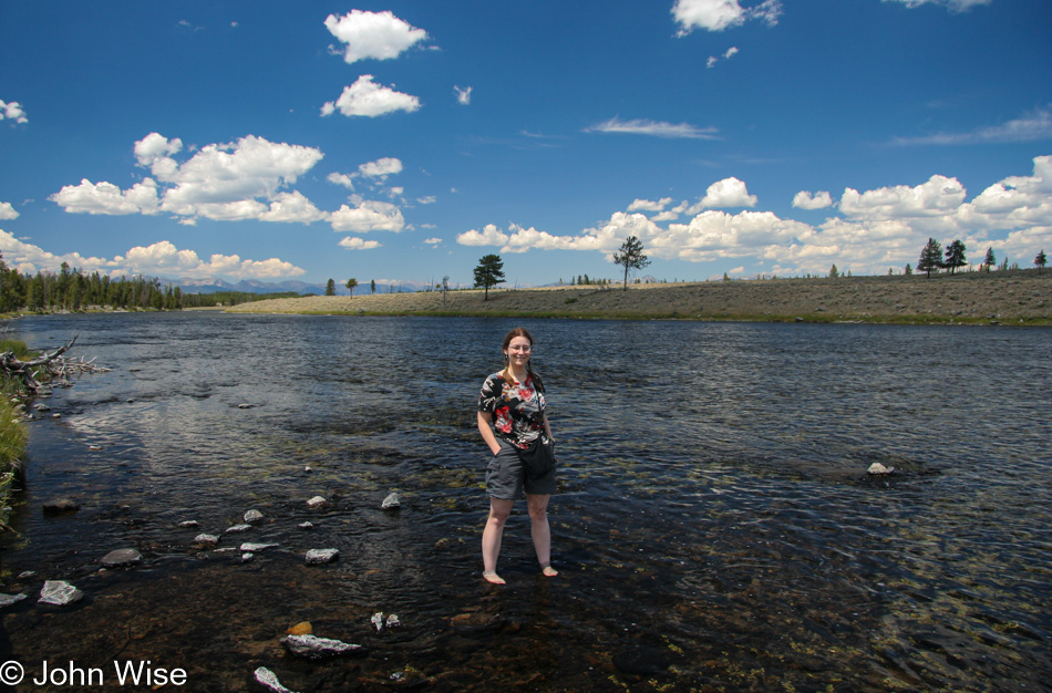 Caroline Wise at Yellowstone National Park in Wyoming