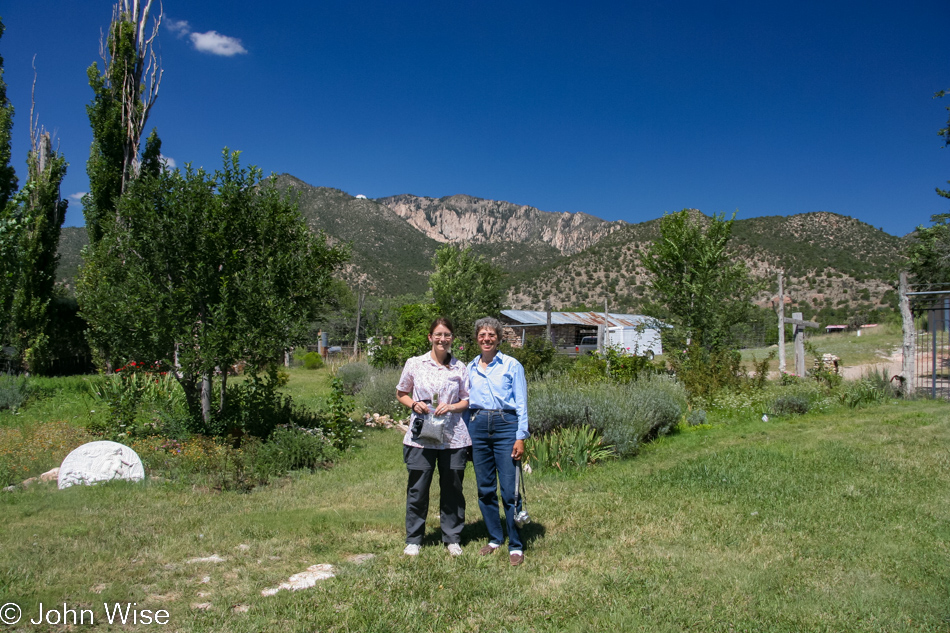 Caroline Wise with Bess Crouch at Lavender Spring Ranch in Arabela, New Mexico