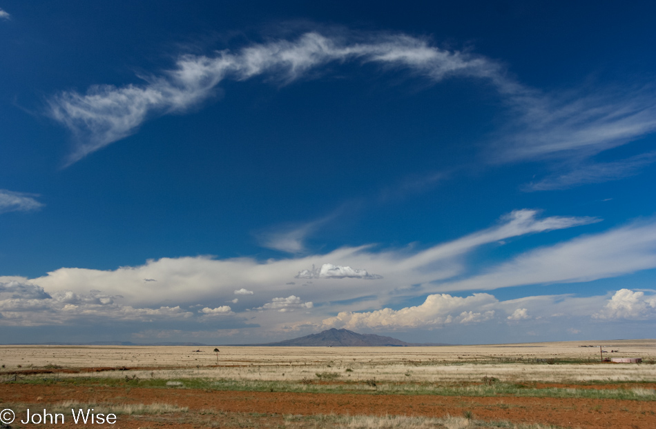 Driving across New Mexico