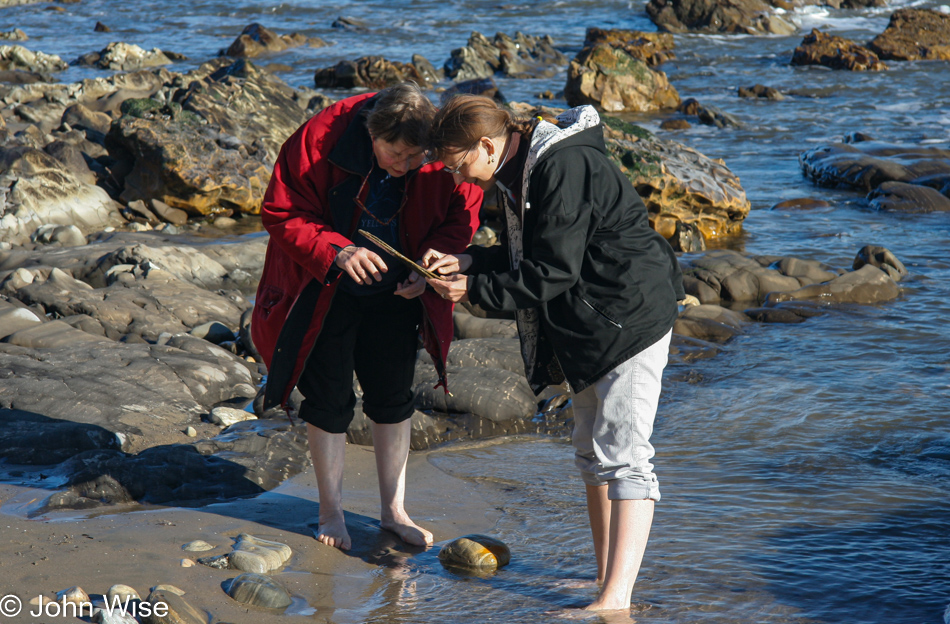 Jutta Engelhardt and Caroline at Shoreline Park Beach in Santa Barbara, California