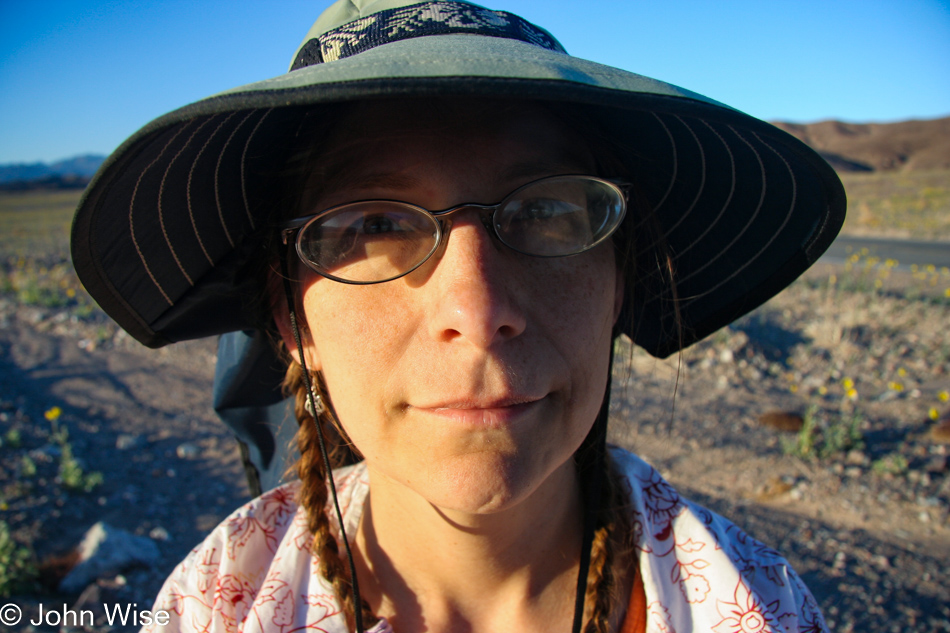 Caroline Wise in Death Valley National Park, California