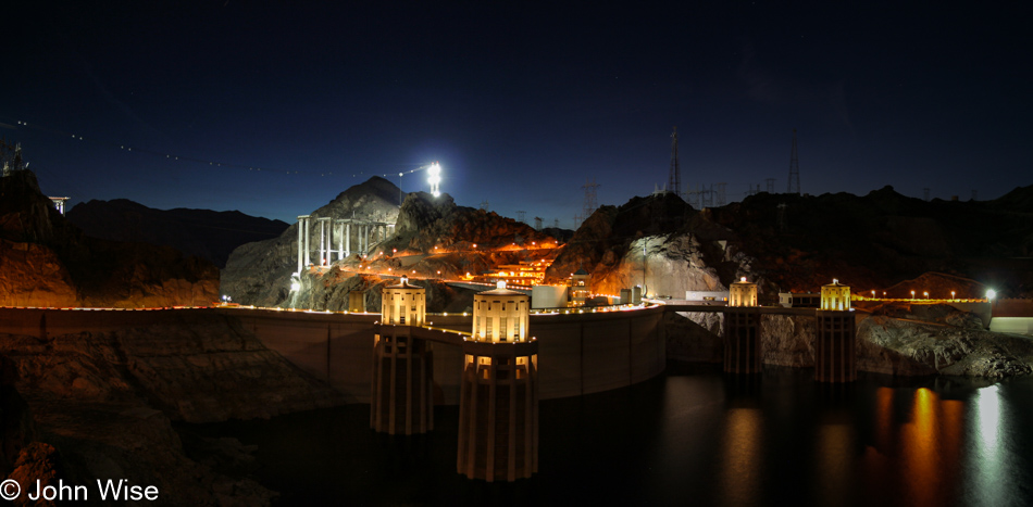 Hoover Dam as seen from Arizona