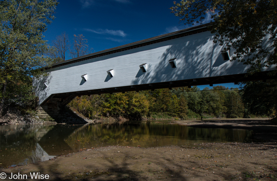 Jackson Covered Bridge over Sugar Creek in Bloomingdale, Indiana