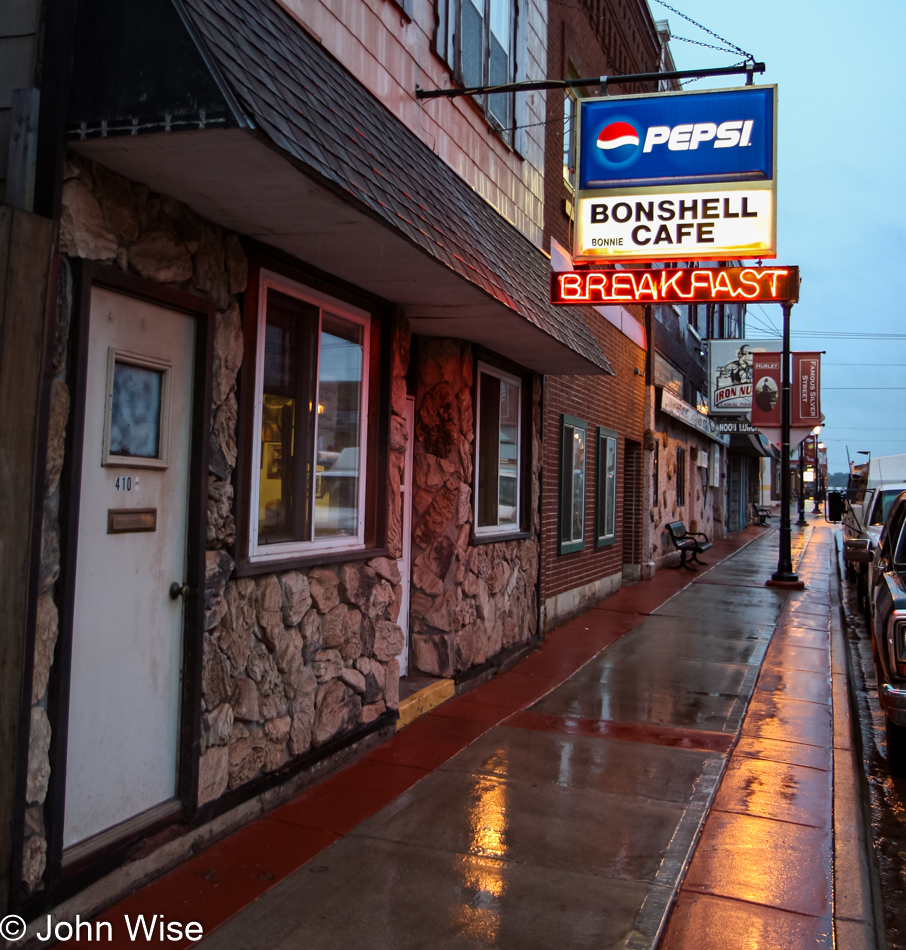 Bonshell Cafe in Hurley, Wisconsin