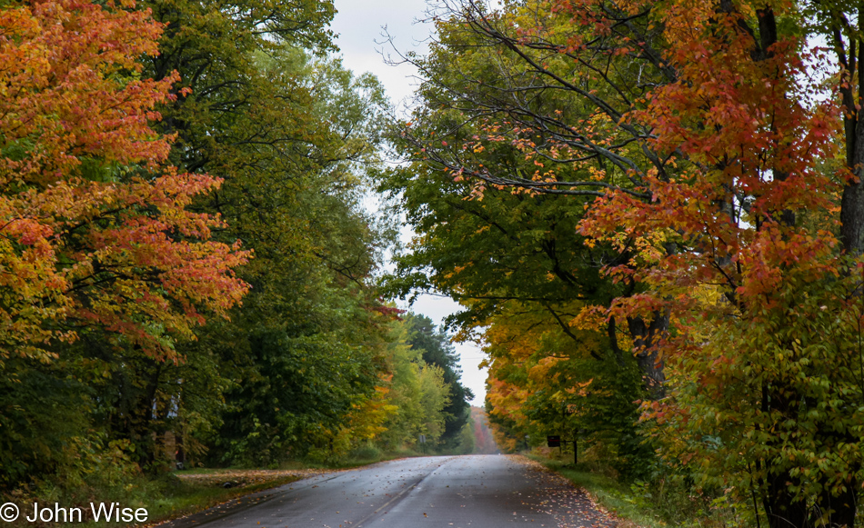 On the way to Potawatomi and Gorge Waterfalls in Ironwood, Michigan