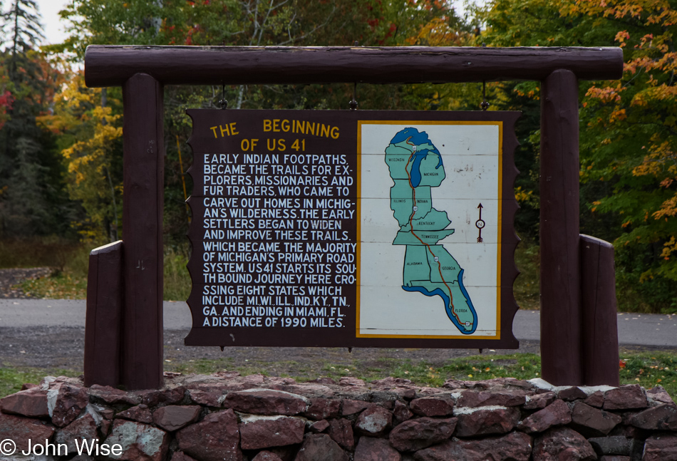 Leaving Copper Harbor, Michigan