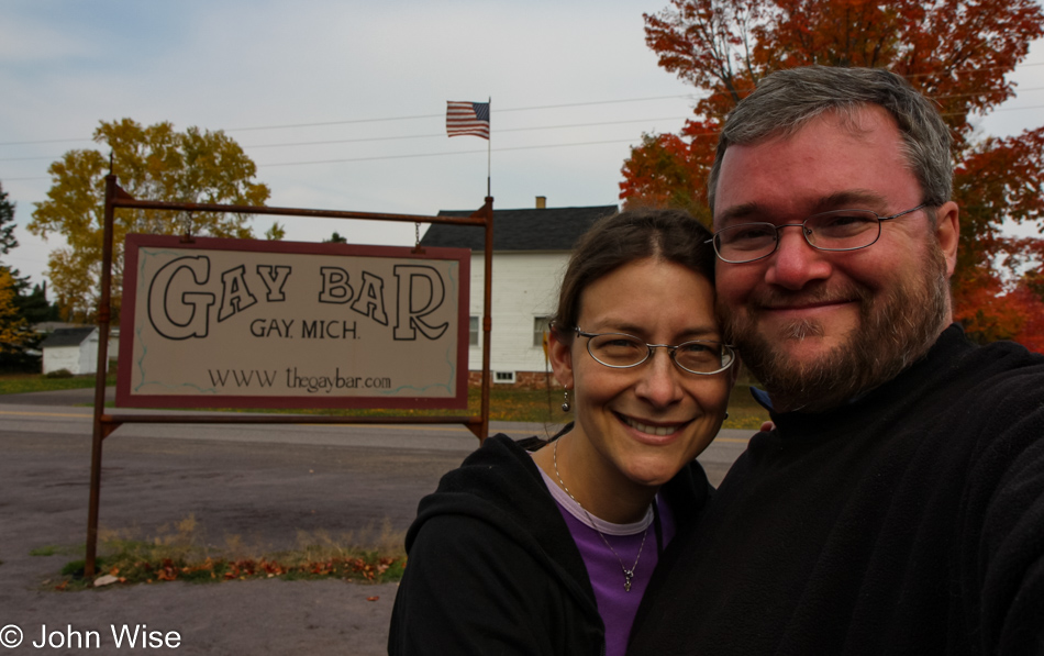 Caroline Wise and John Wise at the Gay Bar in Gay, Michigan