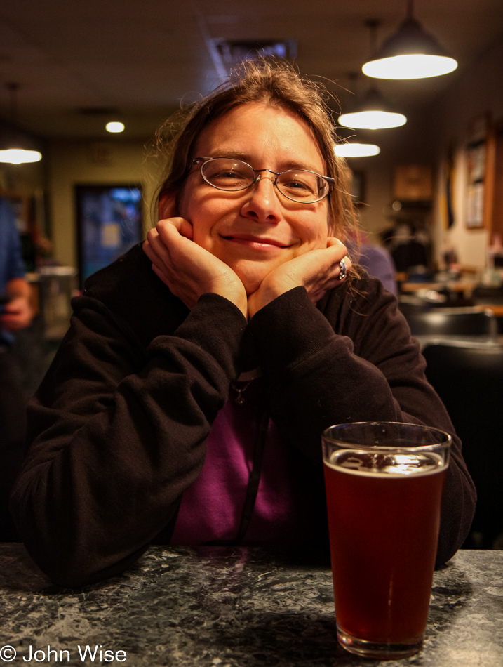 Caroline Wise at Jasper Ridge Brewery in Ishpeming, Michigan