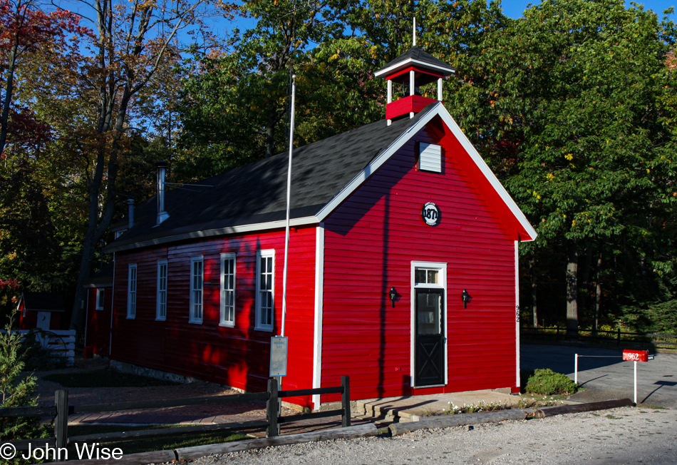 Shetland School from 1871 near Maple City, Michigan
