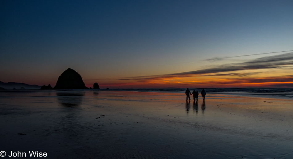 Sunset at Cannon Beach, Oregon