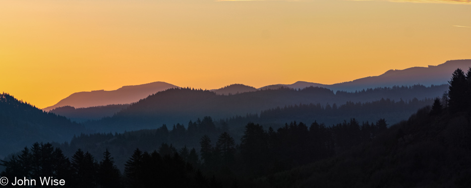 Sunrise at the Nestucca Bay National Wildlife Refuge in Oregon