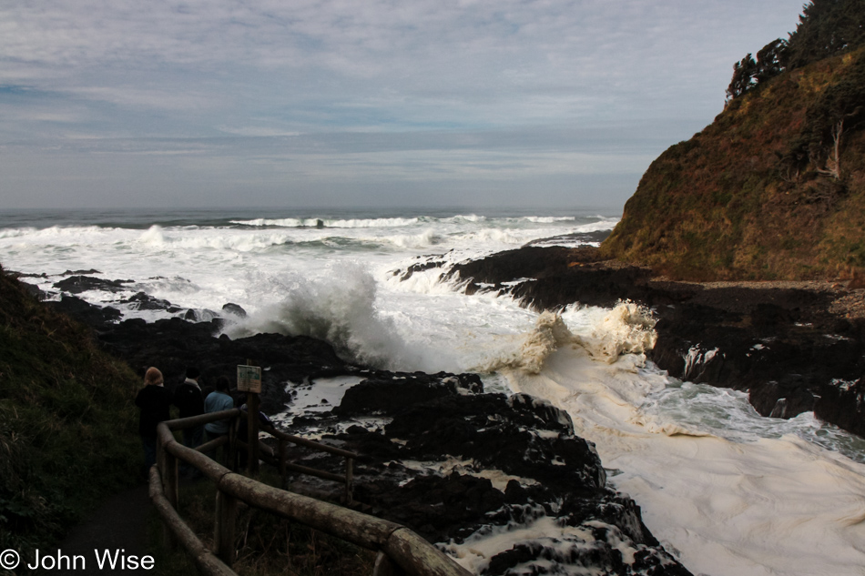 Devils Churn Cape Perpetua Scenic Area on the coast of Oregon