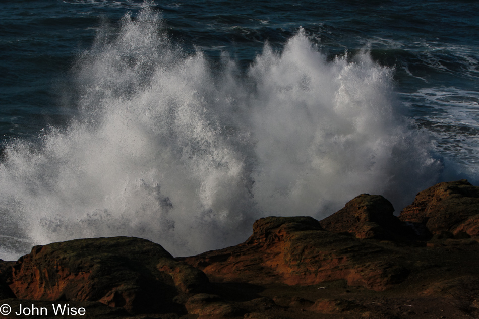 View from Devils Punch Bowl area in Otter Rock, Oregon