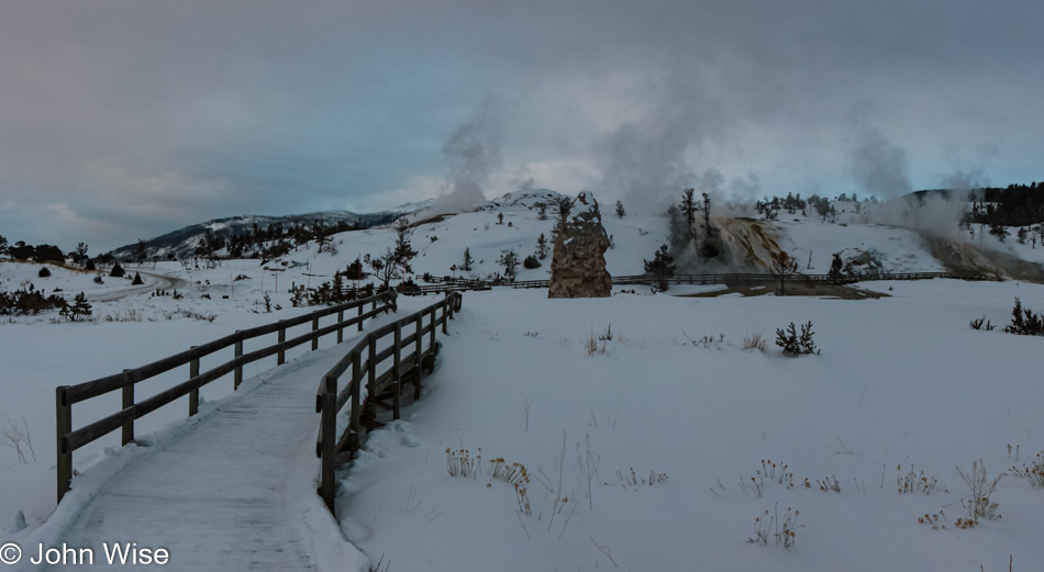 Winter in Yellowstone National Park, Wyoming