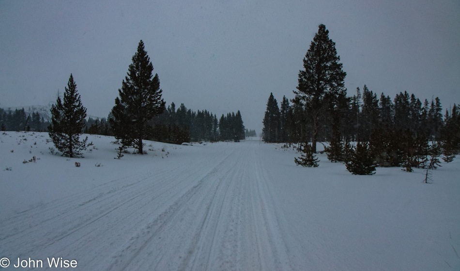 Winter in Yellowstone National Park, Wyoming