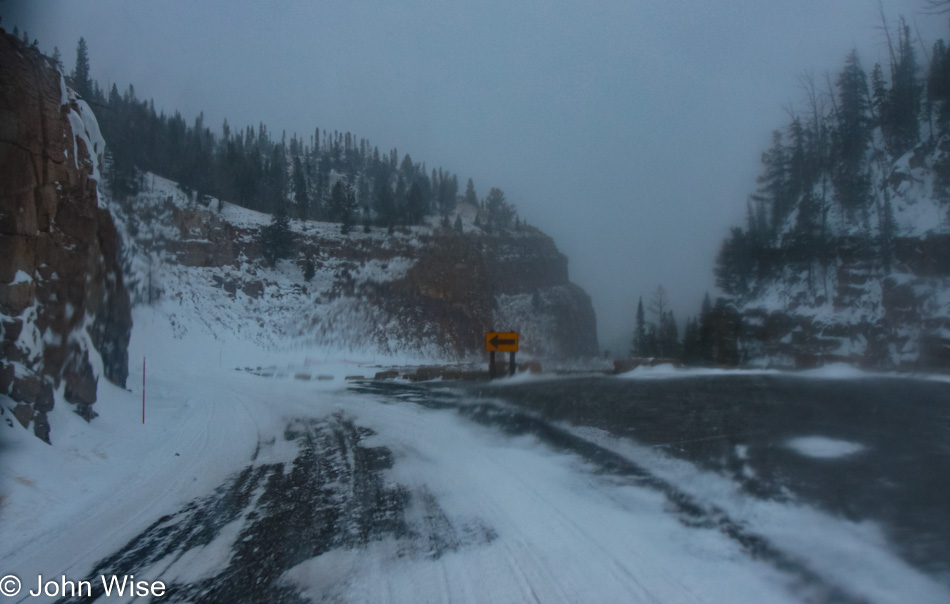 Winter in Yellowstone National Park, Wyoming