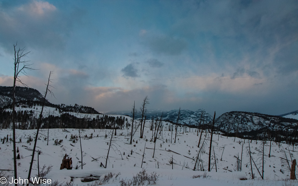 Winter in Yellowstone National Park, Wyoming