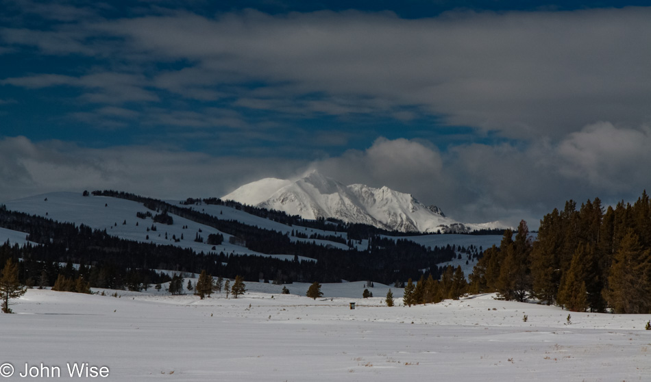 Winter in Yellowstone National Park, Wyoming