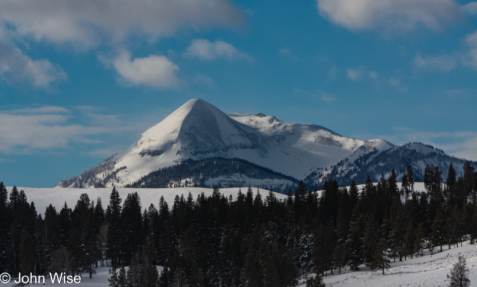 Winter in Yellowstone National Park, Wyoming